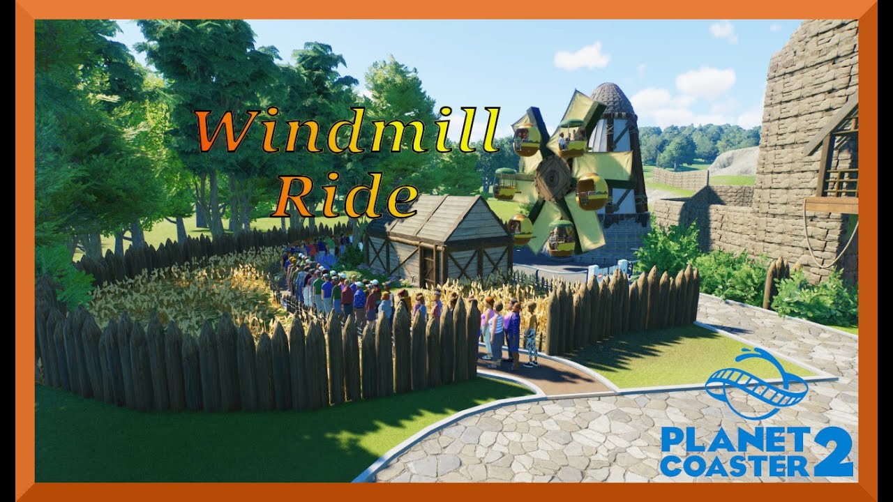 Planet Coaster 2 - Windmill Ride Time Lapse - Echo Valley