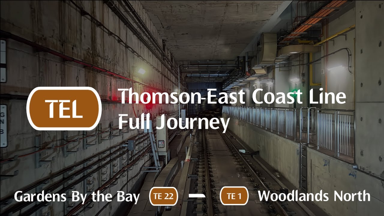[Full TEL3 Remastered][SMRT] KSF CT251 ~ 2065 ~ TE 22 Gardens by the Bay → TE1 Woodlands North