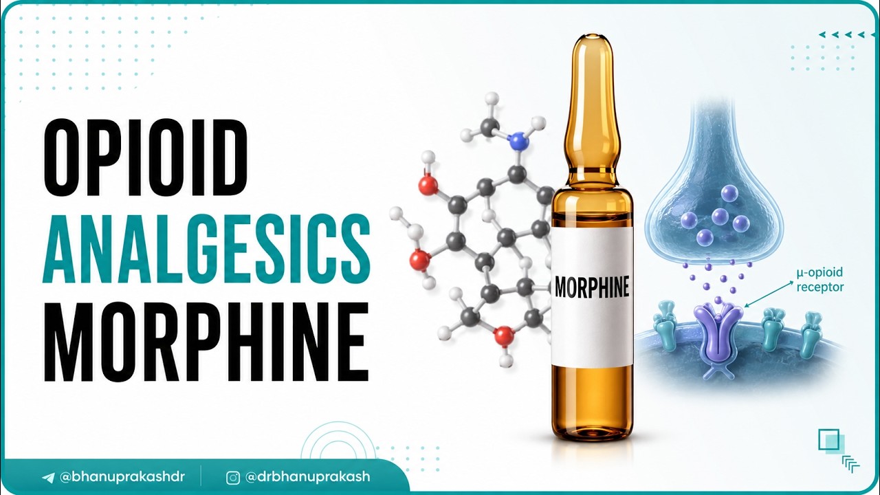 Opioid Analgesics Morphine Pharmacology by Dr Rajesh Gubba