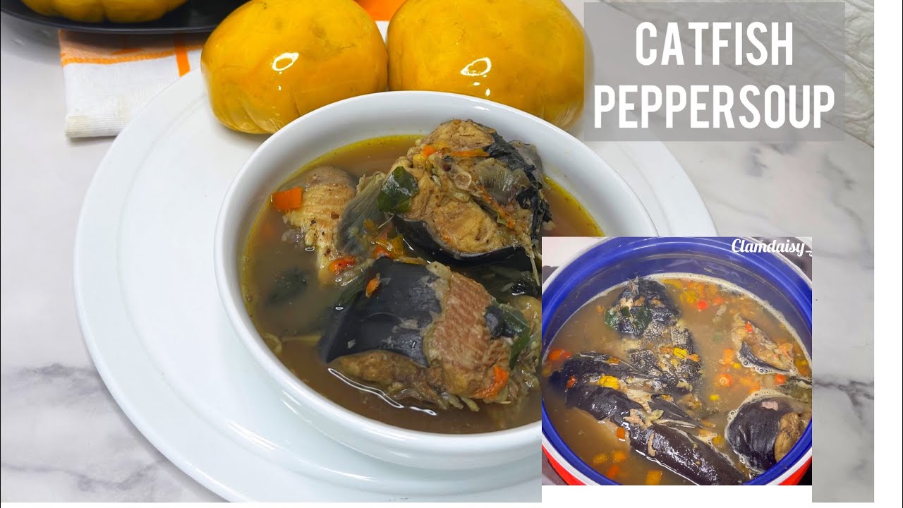 The best catfish peppersoup with Onunu/ Onunu with catfish peppersoup