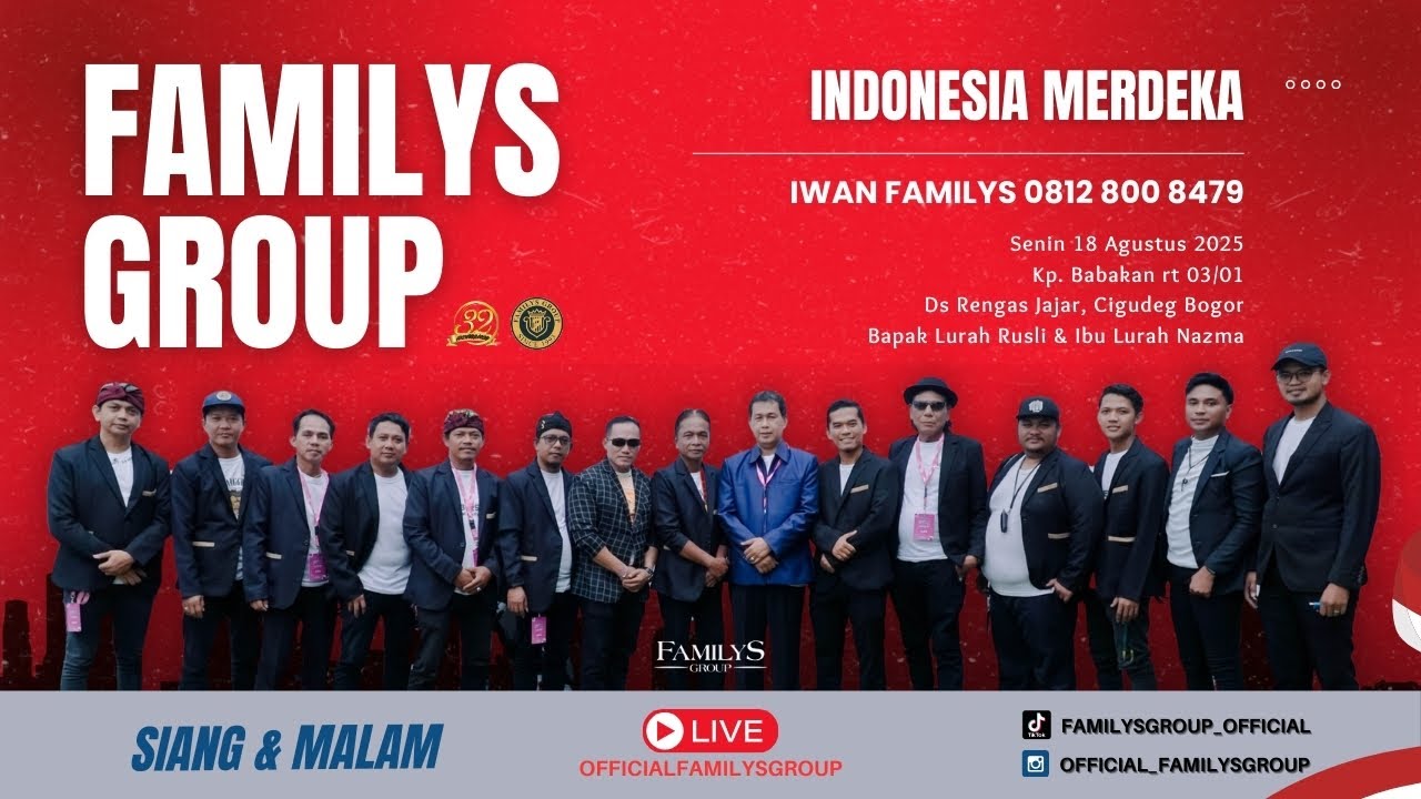 Live Familys Group Edisi Kp Babakan Ds Rengas Jajar Cigudeg Bogor | Senin 18 Agustus 2025 (MALAM)