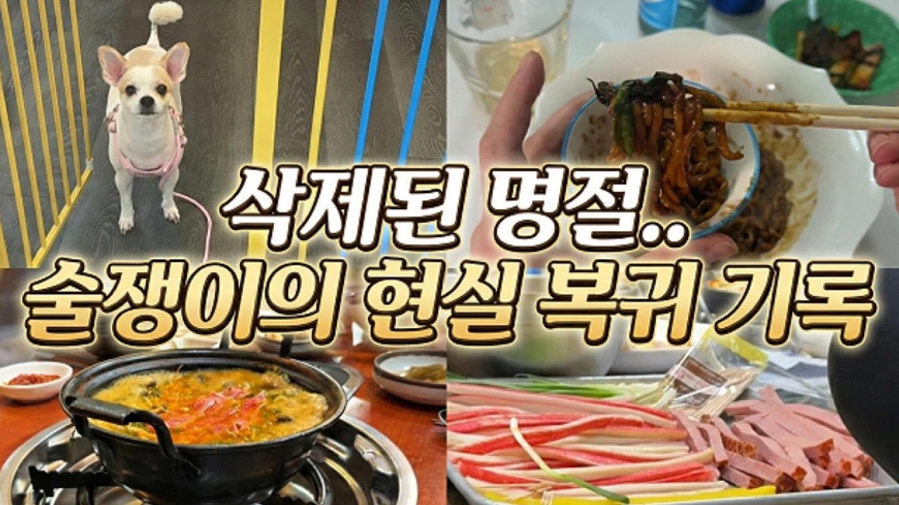 술과 함께 삭제된 명절.. 술쟁이의 현실 복귀 브이로그