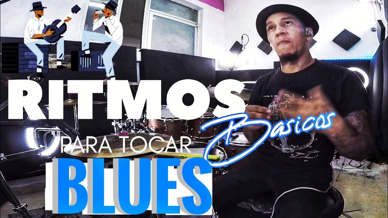 4 RITMOS FACILES PARA TOCAR BLUES EN BATERIA Y LECTURA DE TRESILLOS