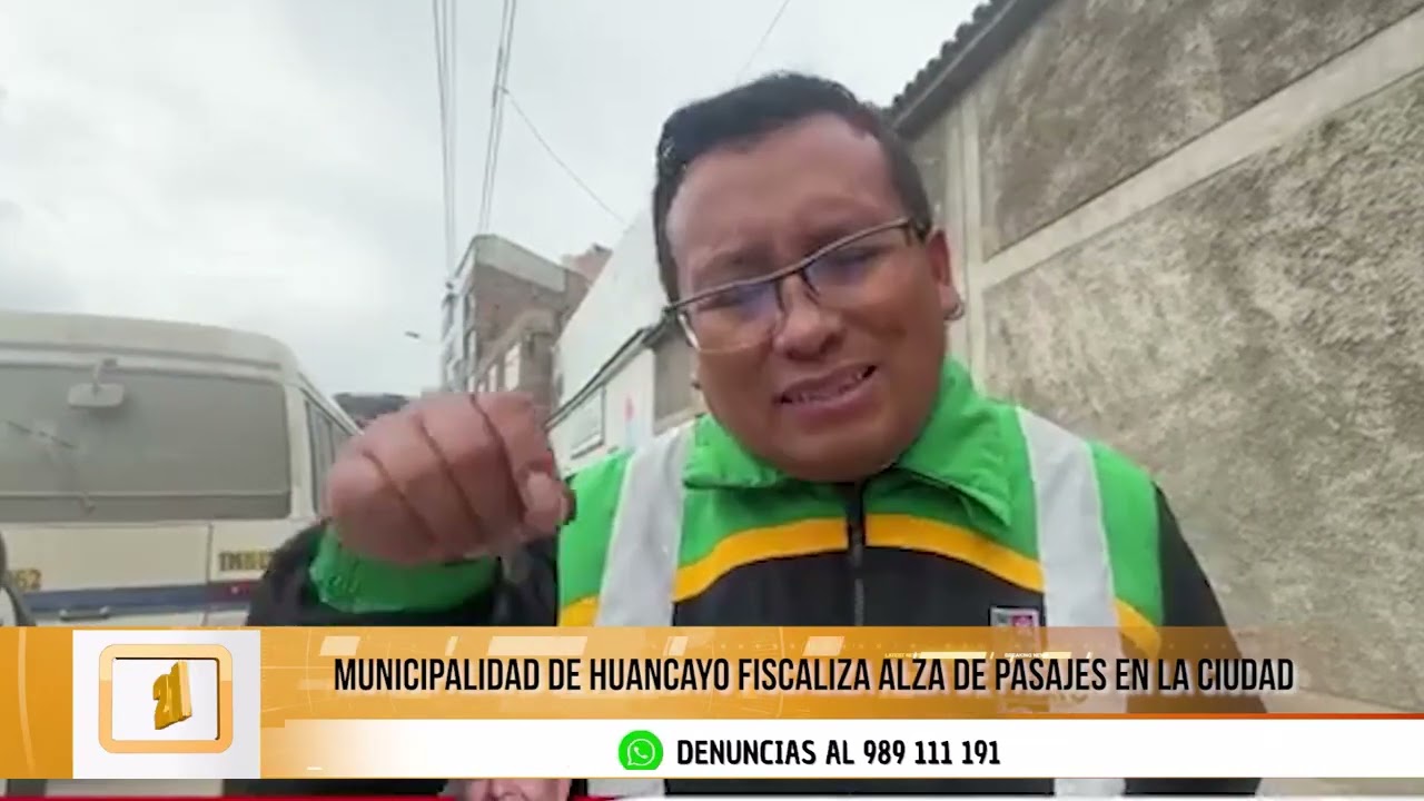Fiscalizan incremento de pasajes en Huancayo