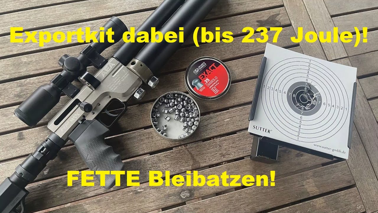 AEA HPMax: Luftgewehr-Karabiner Kaliber 9mm und FREI ab 18!