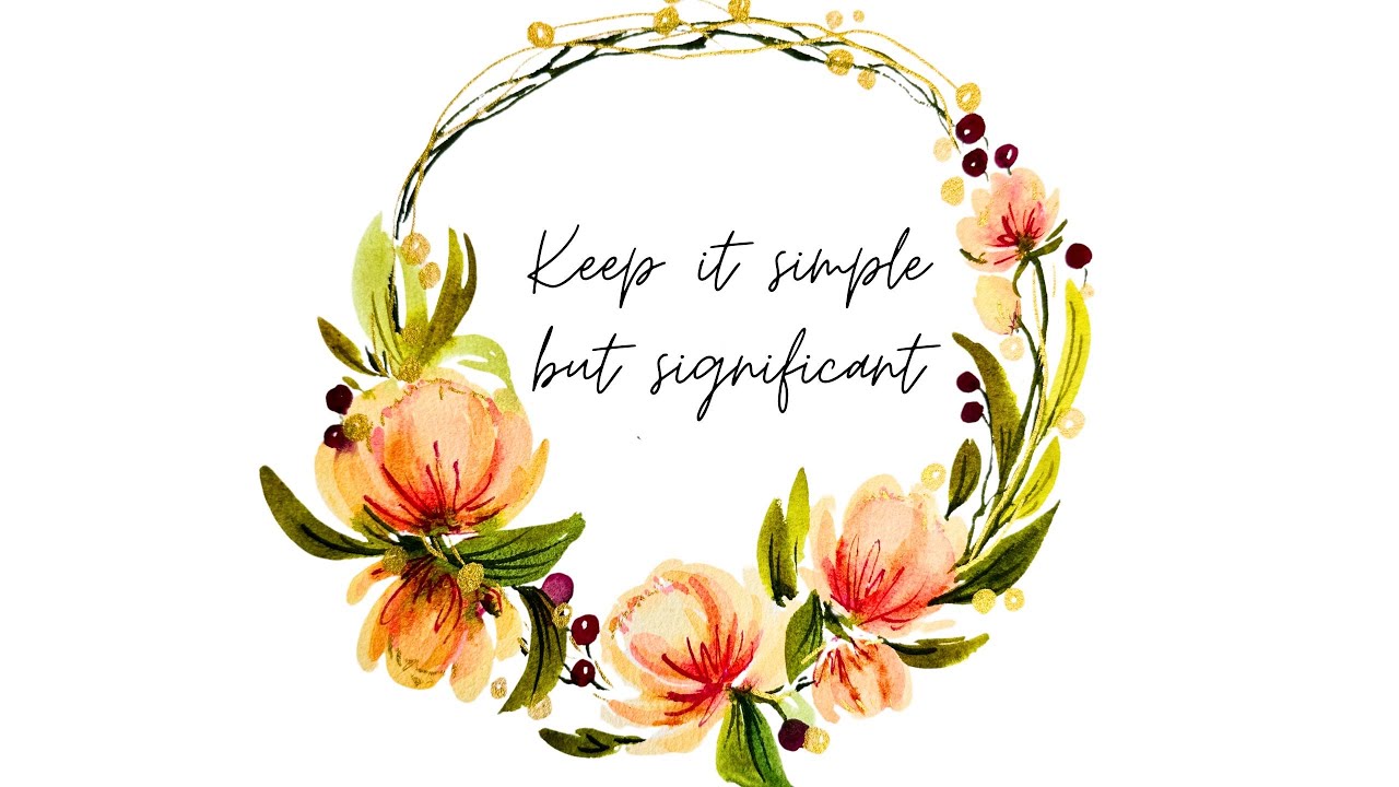 #60 | Positive Affirmation | Watercolor Painting 🎨 | Flower Wreath