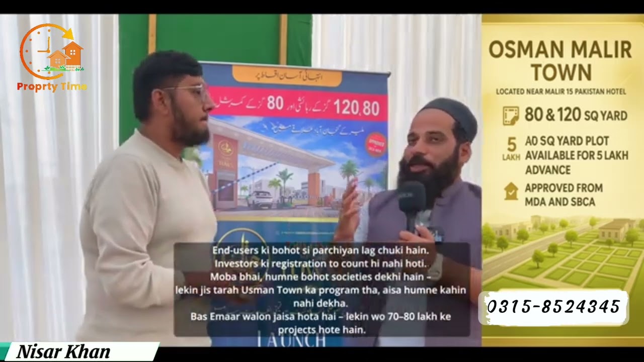Usman Malir Town | 120 SQY | 80 SQY | Residential Plots available for Sale | On Installment 
