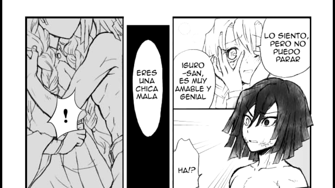 OBAMITSU DOUJINSHI IGURO Y MITSURI ENTRENAN JUNTOS KIMETSU NO YAIBA IGURO X MITSURI