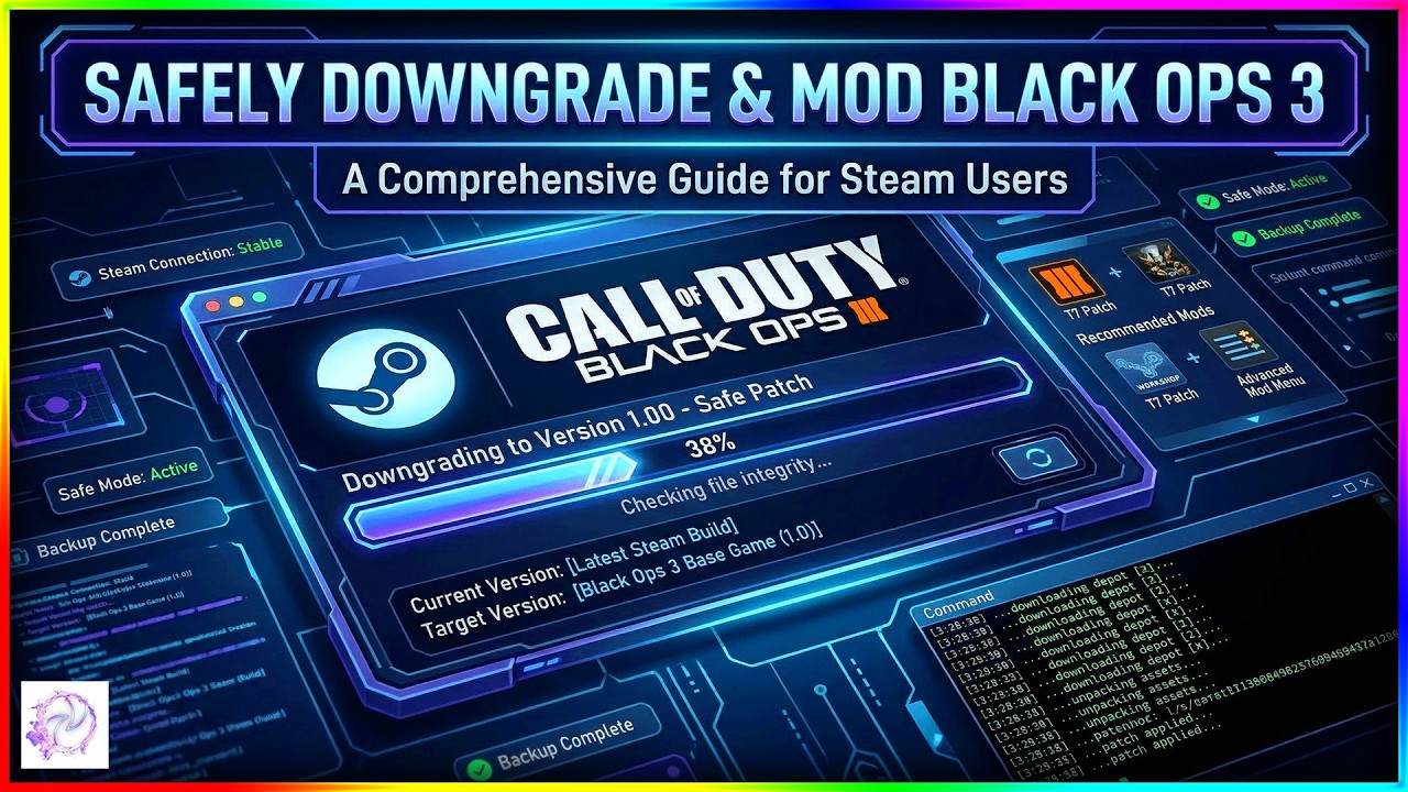 Как понизить версию игры и модифицировать BO3 прямо из Steam | Без сомнительных ссылок для скачив...