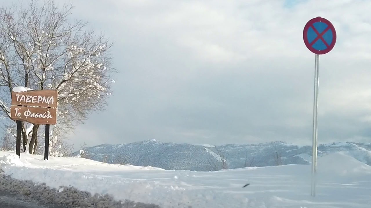 Χιονισμένη Αραχωβα 5/1/2019