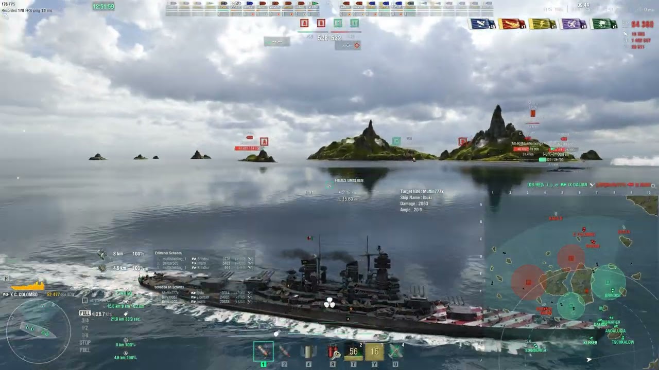 World of Warships  Colombo einige kills!!