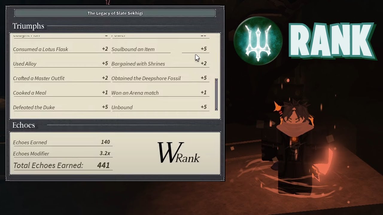 W RANK 1-20 ALL MODIFIERS | Deepwoken