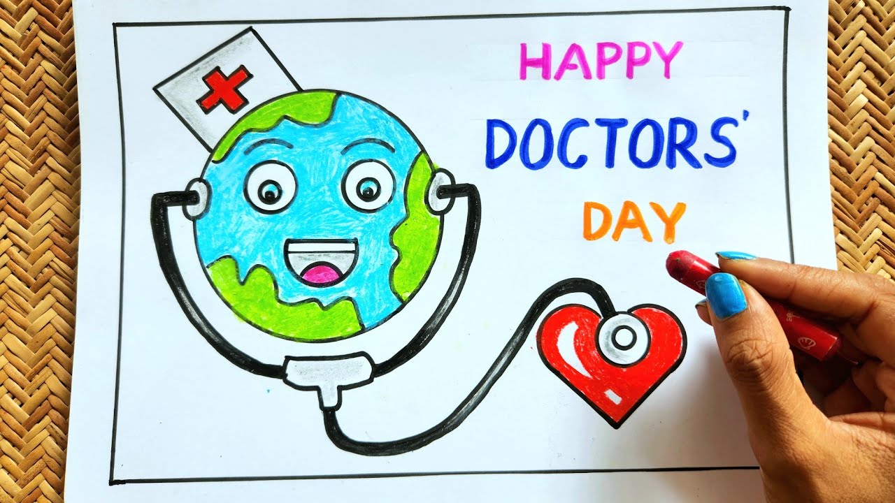 Doctors Day drawing / National Doctors' Day drawing / World Doctor's Day Poster drawing