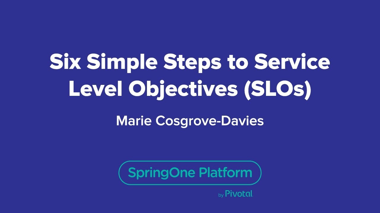 Six Simple Steps to Service Level Objectives (SLOs)