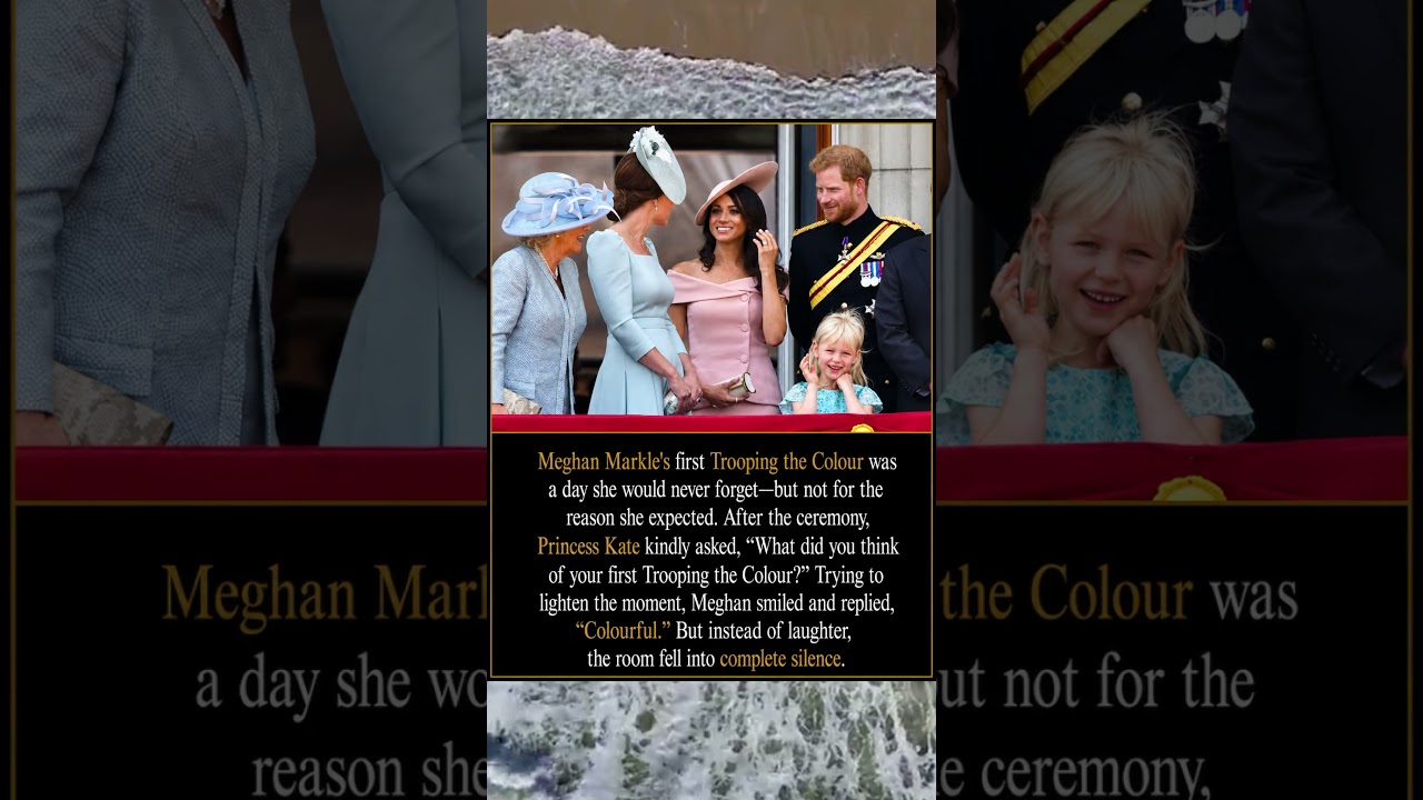 Meghan Markle first trooping the colour #shorts #britishroyalfamily