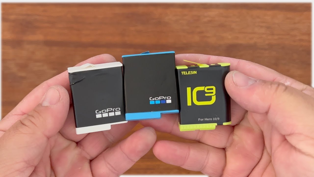 Telesin Gopro Battery vs GoPro Stock Battery vs GoPro Enduro
