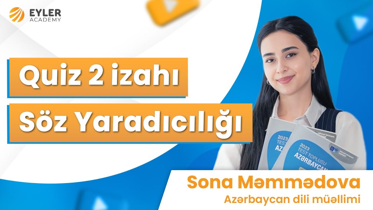 ✅❗️👉🏻Azərbaycan dili Quiz 2-Söz yaradıcılığı izahı/Sona Məmmədova