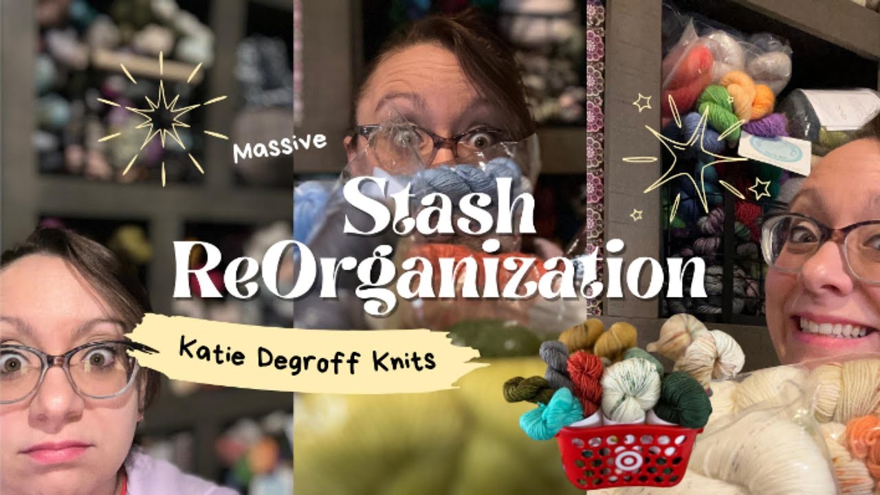 EPIC 600+ Skein STASH Re-Organization! #knitting #stash #yarn
