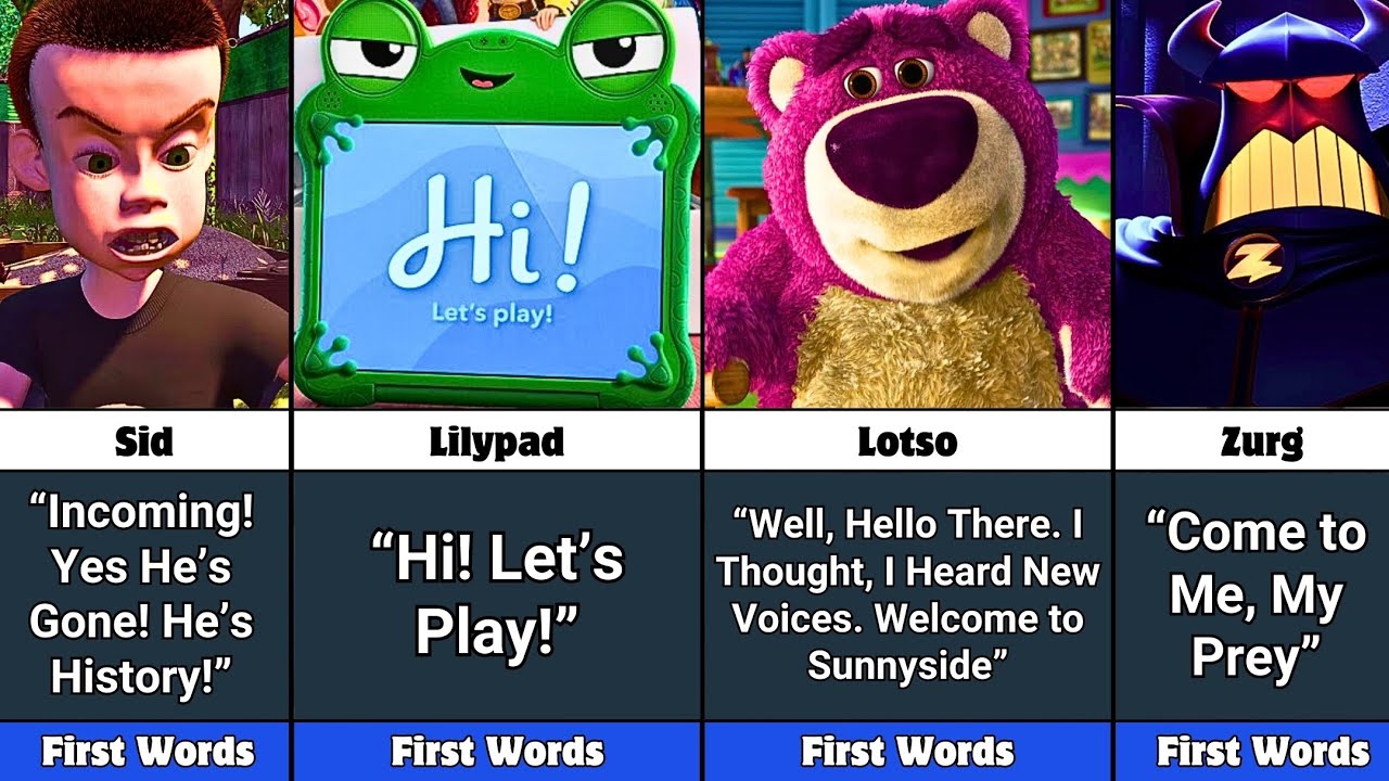 All Toy Story Villains and Their First Words