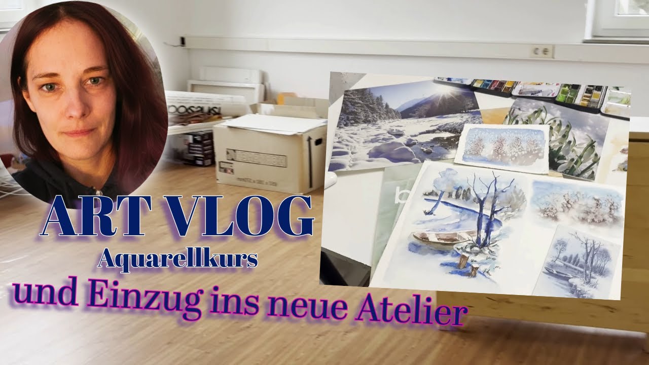 Art_Vlog, Einzug ins Atelier und meine Aquarelltasche
