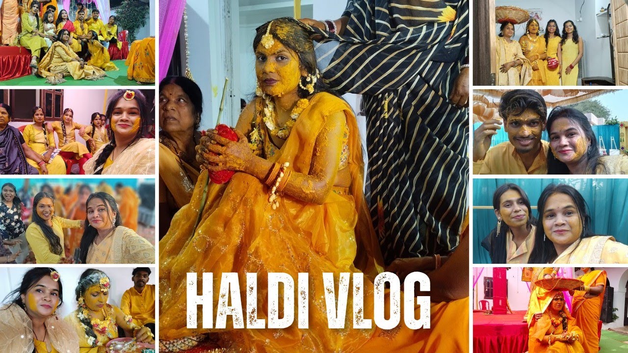 ||दोस्त को  लगी हल्दी माहौल हुआ थोड़ा सा इमोशनल 🥹💛||part 02 @priyankarkvlog5546 #vlog 