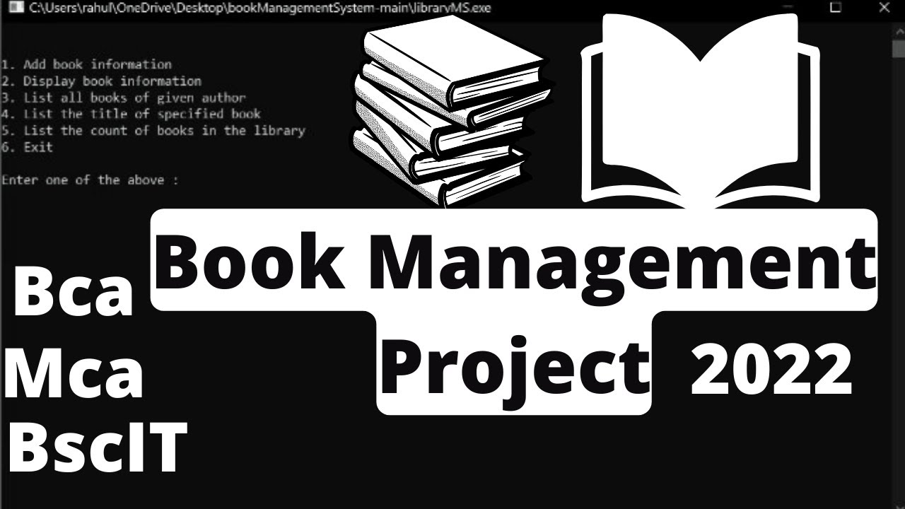 book management System Projects c/c++ | free bca mca project with source code download