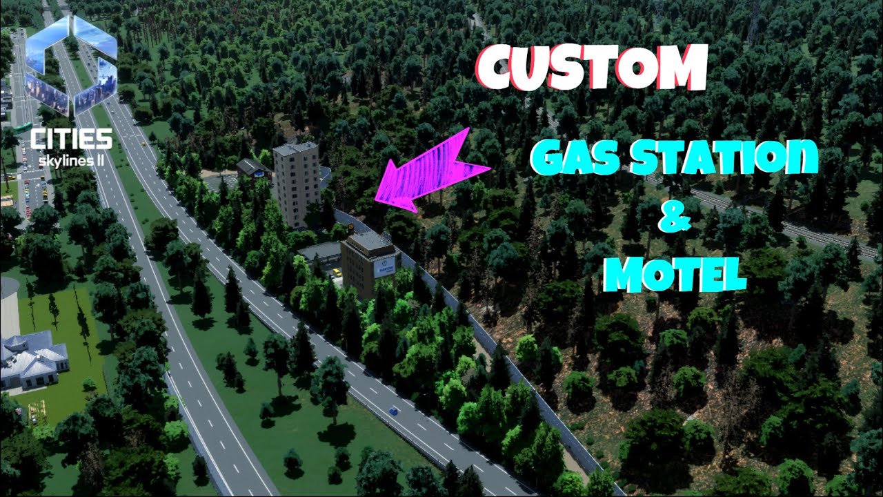 Custom Gas Station & Motel - Cities: Skylines 2 - #10 [NO COMMENTARY]