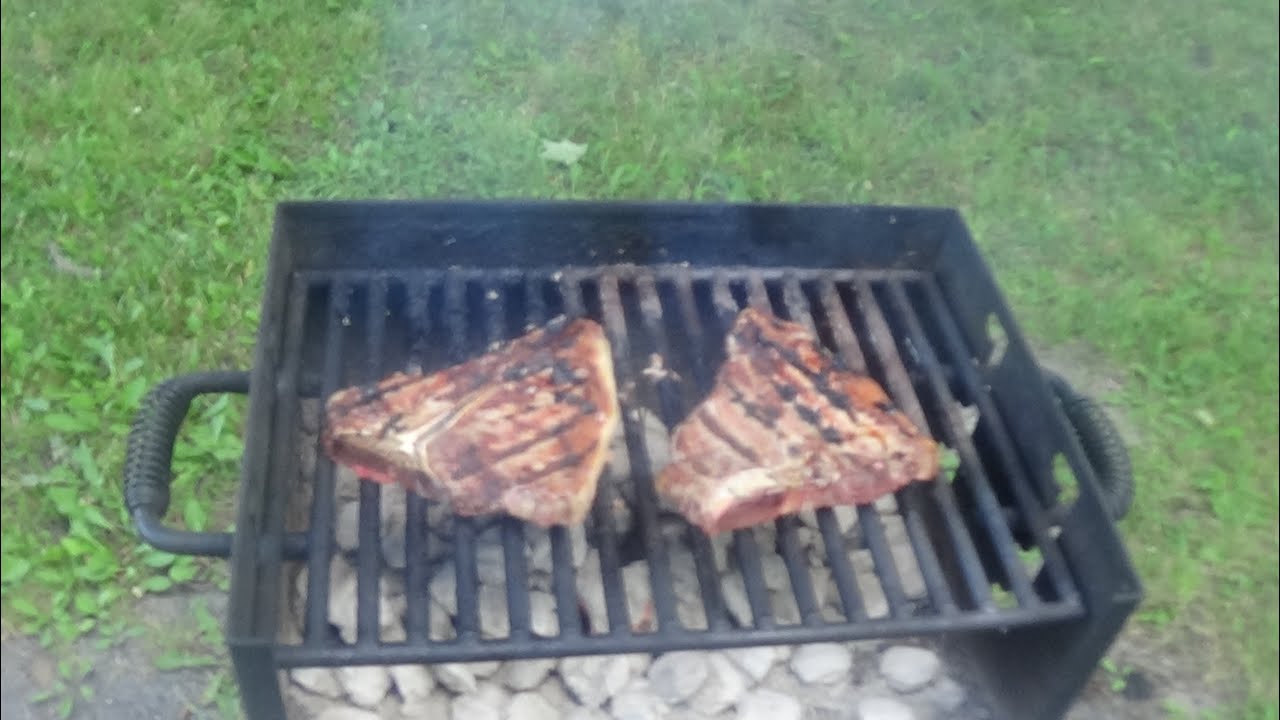T-Bone Steak On The Grill