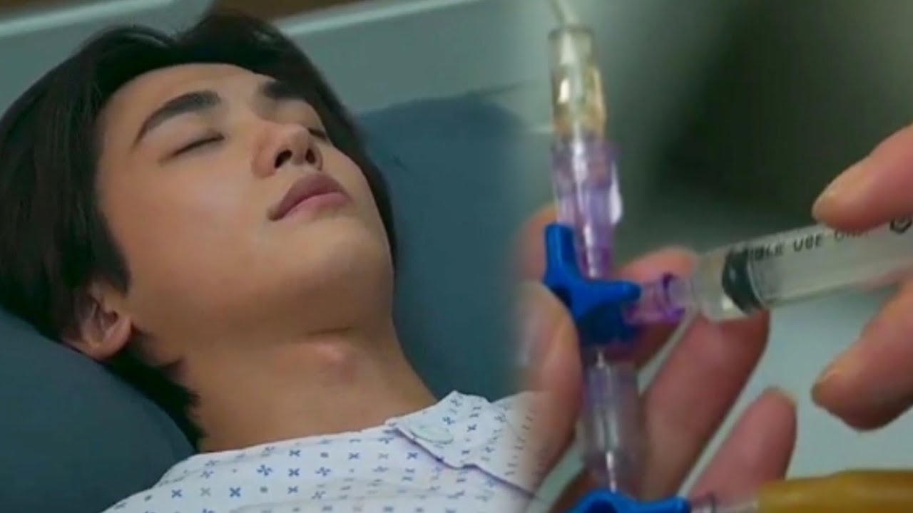 He is in a weak condition after dying - sick male lead