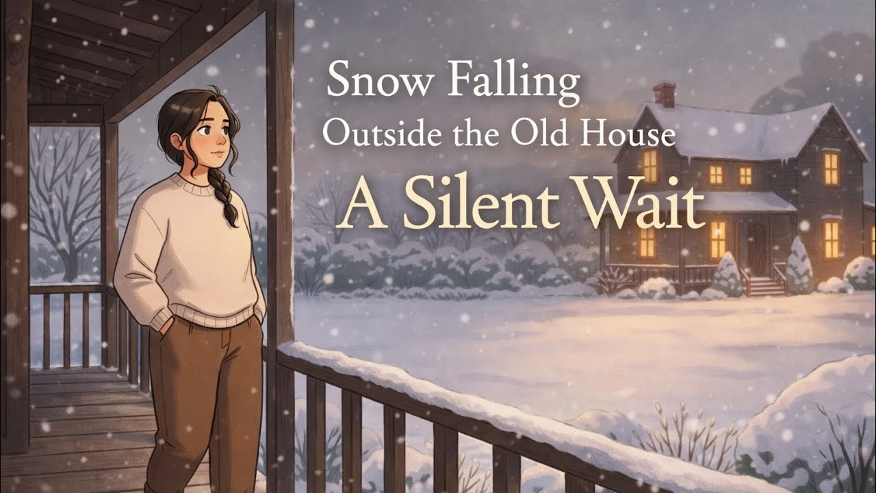 Waiting Silently as Snow Falls Outside the Old House | Cozy Evening ASMR