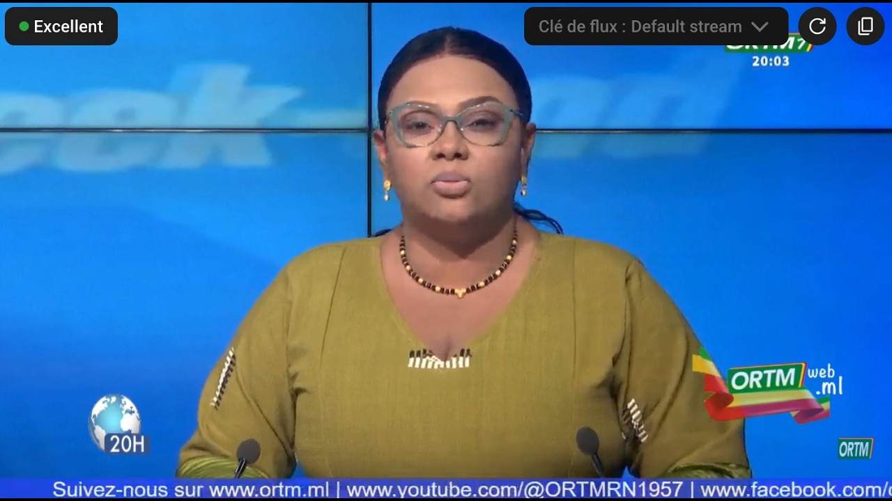 🔴 Direct | JT 20H de ORTM1 du 08 Février 2026.