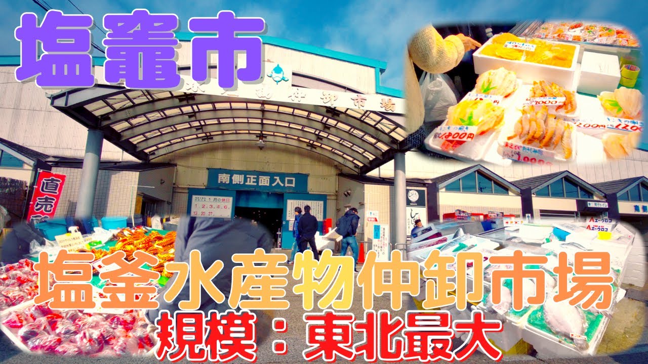 塩釜水産物仲卸市場 [東北最大]（一般客歓迎）2020/12/27