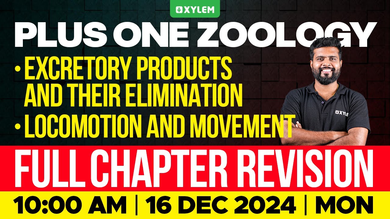 Plus One Zoology | Excretory Products And Their Elimination / Locomotion And Movement