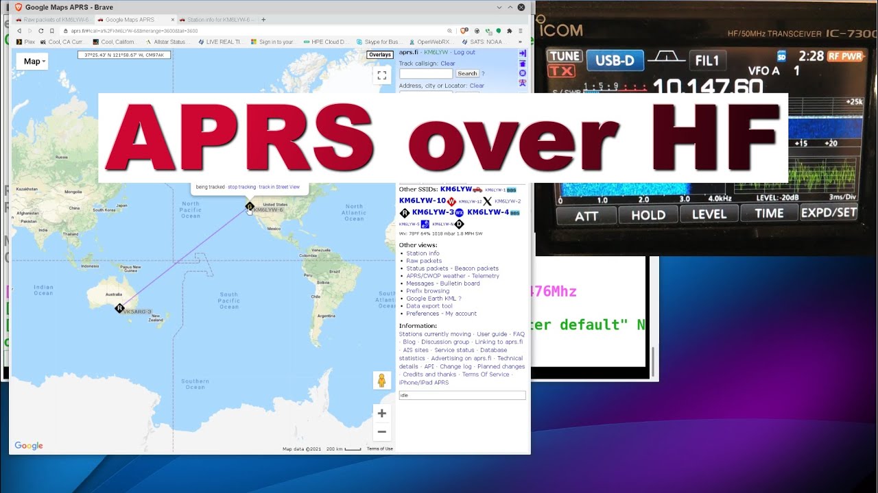 APRS packet over 8000 miles?!?!