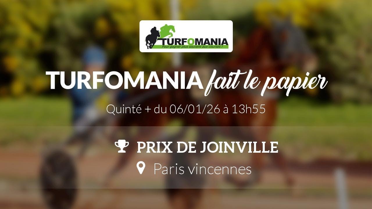 Turfomania Pronostic Quinté du Mardi 06 Janvier 2026