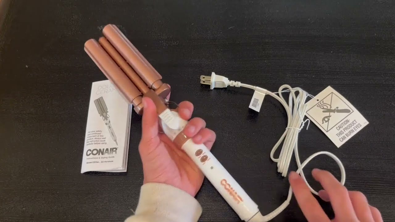 Conair Double Ceramic 3 Barrel Curling Iron, Hair Waver, Create Beachy Waves Review