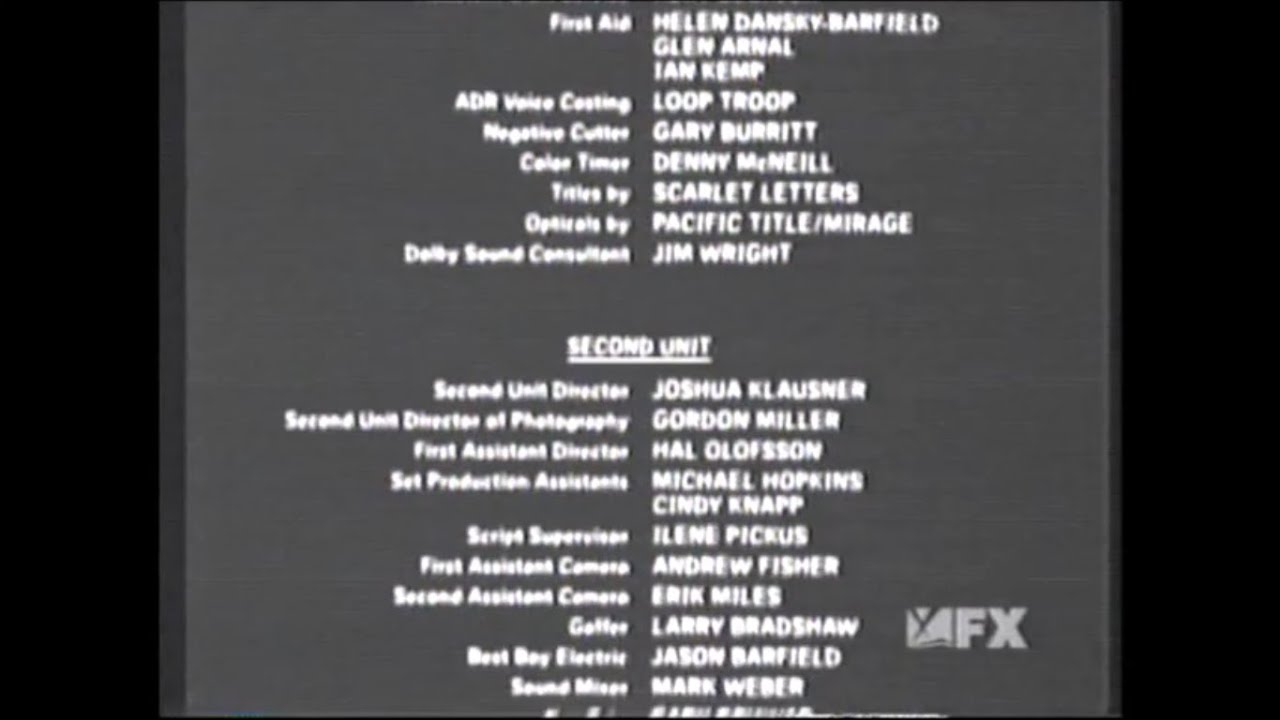 There's Something About Mary (1998) End Credits (FX 2006)