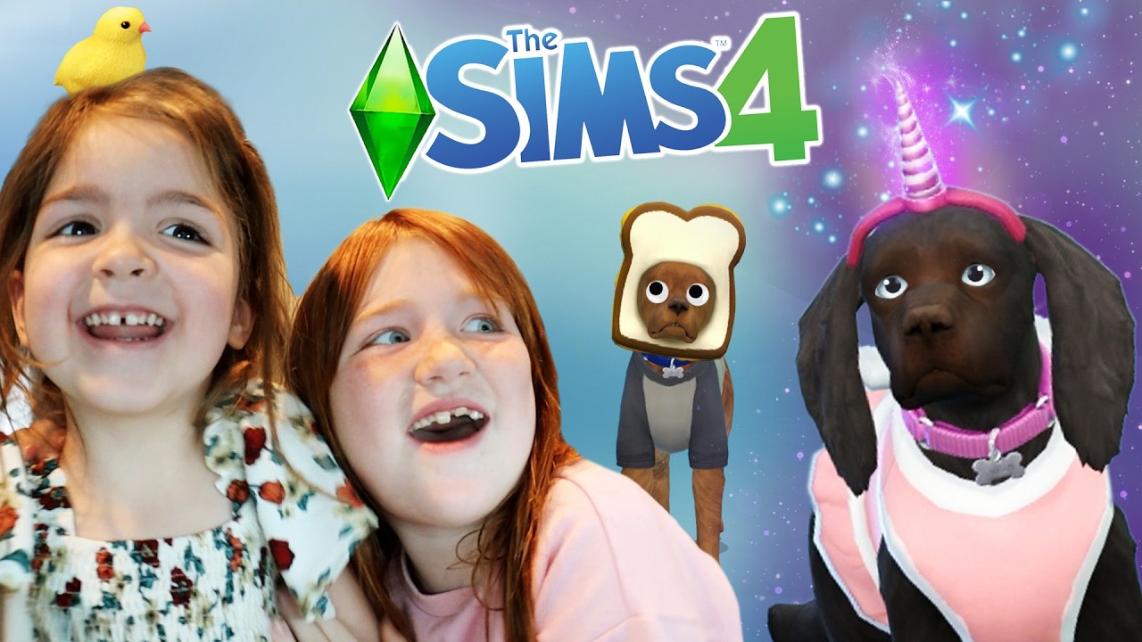 MiLKiNG A COW!!  Adley and Navey make a FARM FAMiLY! new Sims 4 neighborhood pets & crazy baby navey