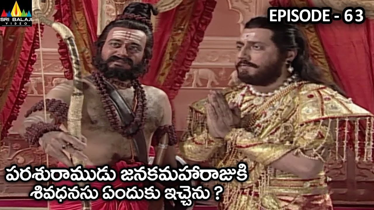 పరశురాముడు జనకమహారాజుకి శివధనుసు ఎందుకు ఇచ్చెను ? Vishnu Puranam Telugu Episode 63