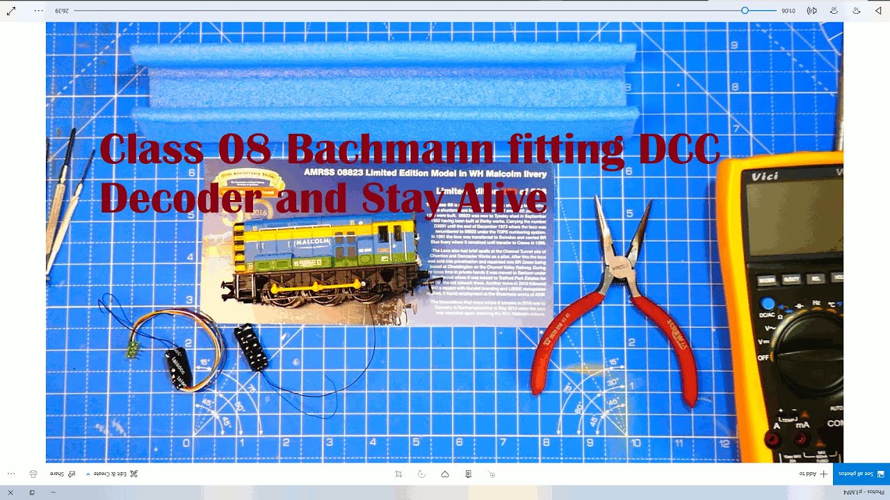 Bachmann Class 08 fitting dcc decoder and stay alive