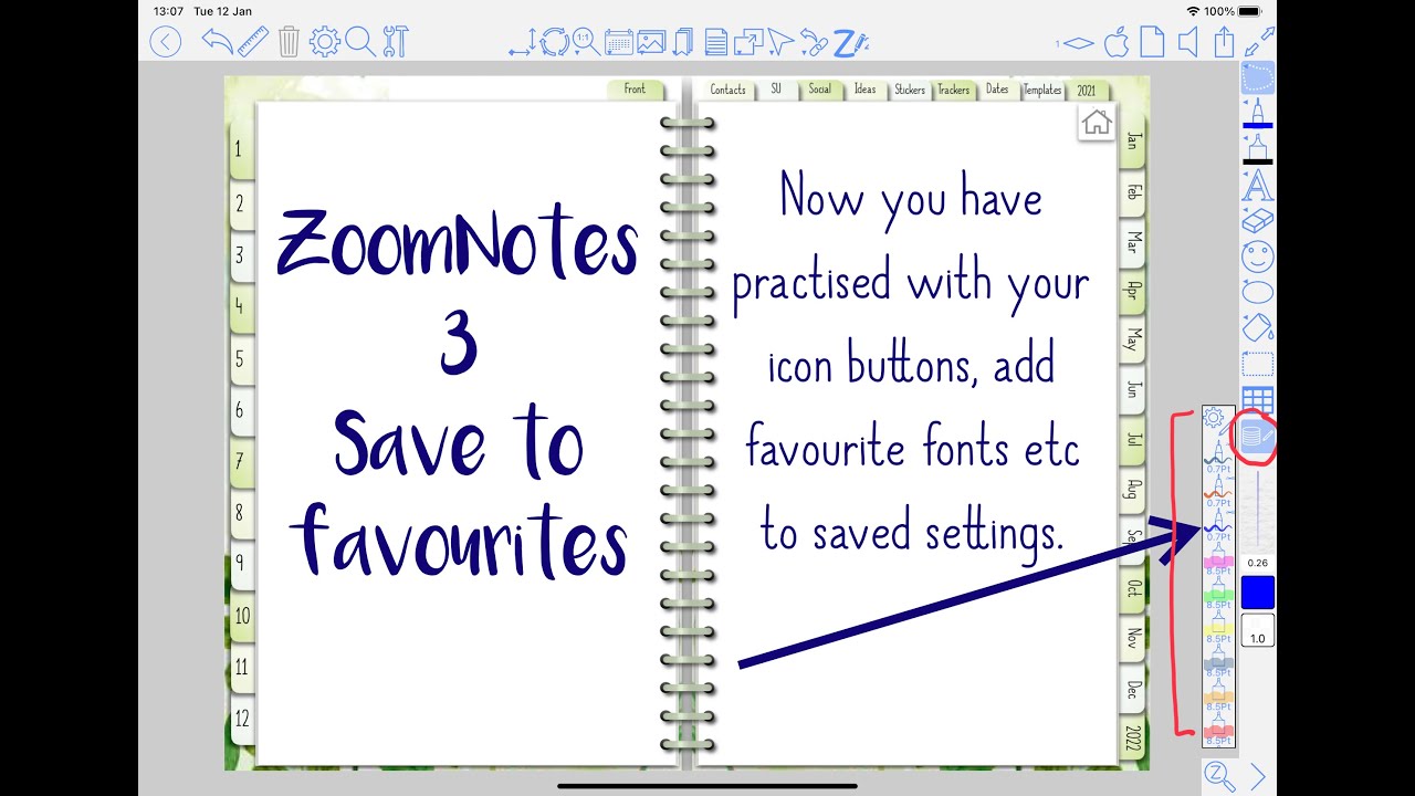 ZoomNotes - 3 Saving to Favourites