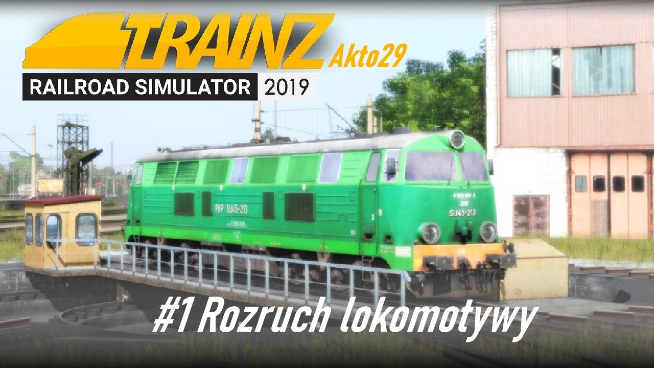 [SU45-213] Zwiedzanie maszynowni, Uruchamianie lokomotywy [Trainz]