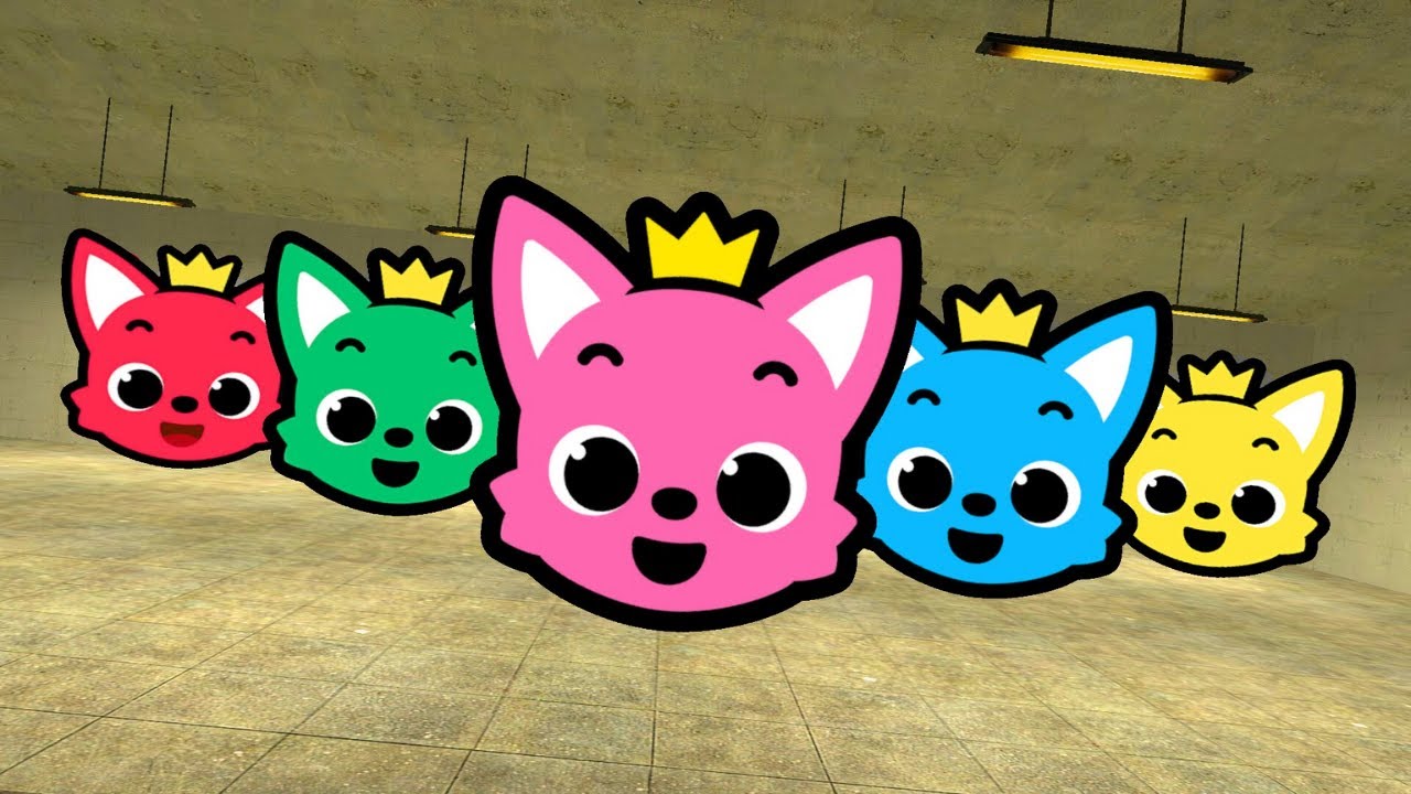 Pinkfong Army Chase in Raceway | Gmod Nextbots