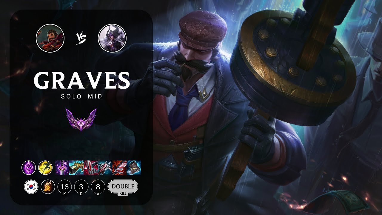 Graves Mid vs Syndra - KR Master Patch 13.22