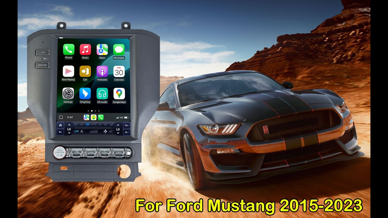 Xcarpad for ford mustang car radio upgrade stereo replacement 2015 2016 2017 2018 2019 2020 2021 202
