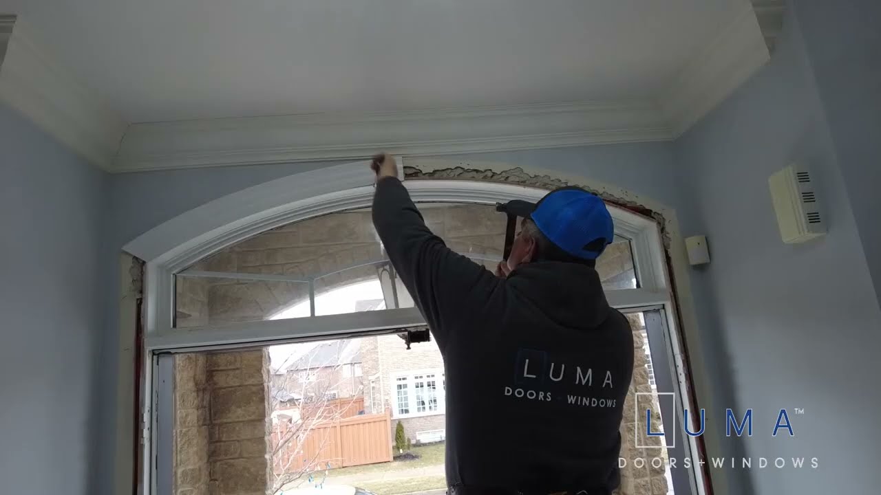 Double Door With Transom Installation in Vaughan | Luma Doors + Windows
