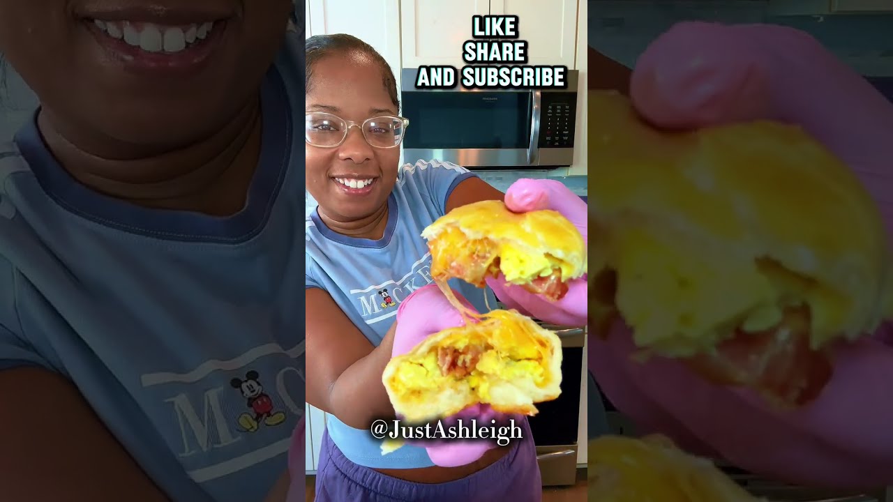  Bacon egg and cheese Breakfast Bombs [ Breakfast Ideas]