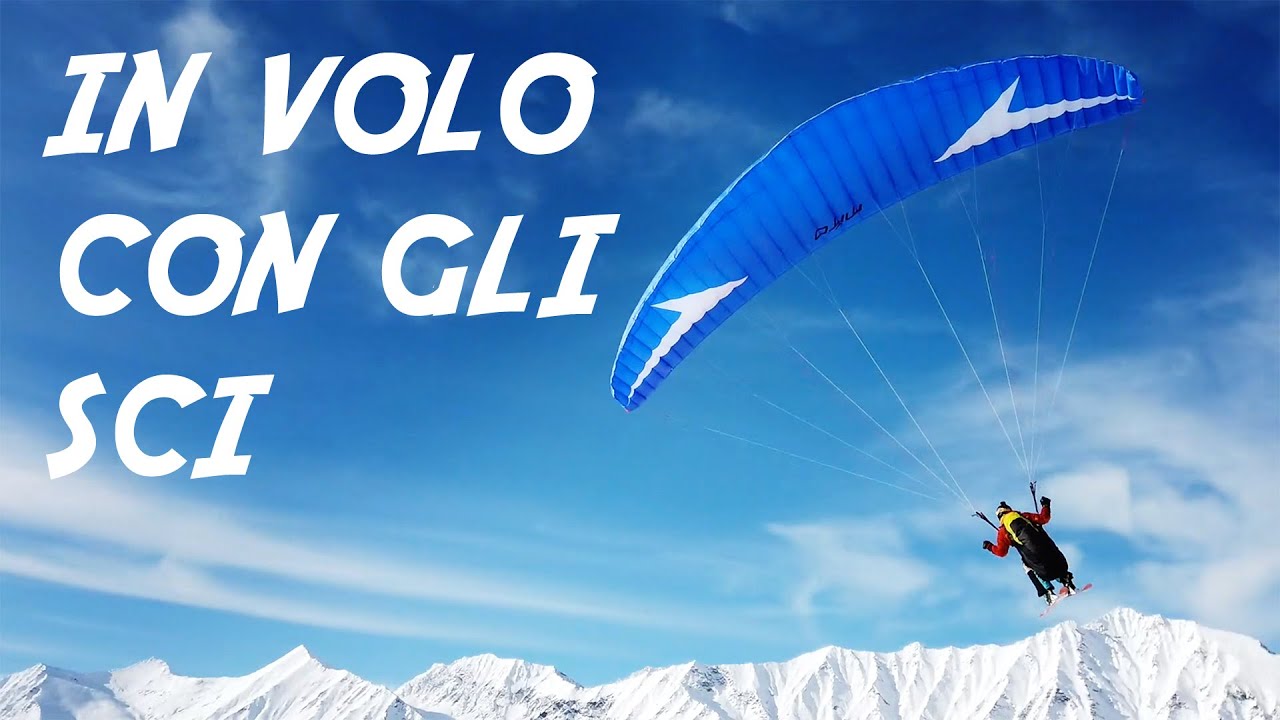 PRIMO VOLO con gli sci in PARAPENDIO - Emozioni uniche!