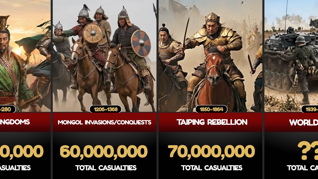 History's Deadliest Wars and Their Staggering Casualties