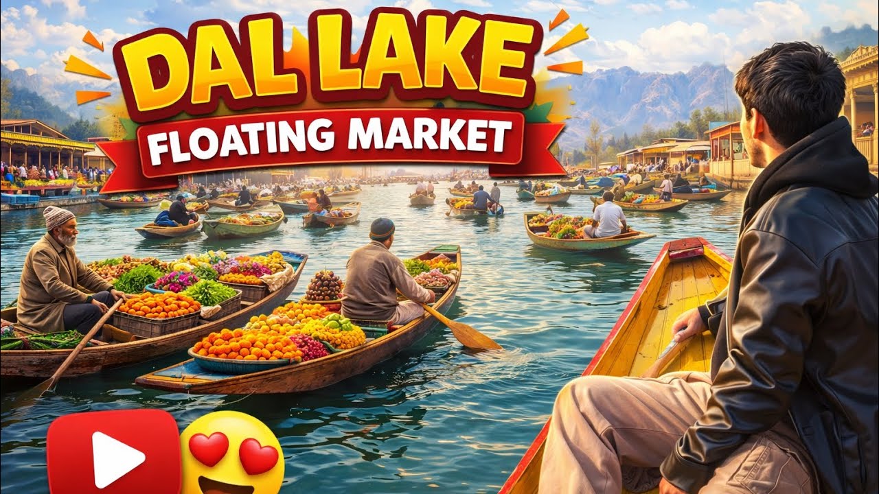 This Market Floats On Water😱 | Dal Lake